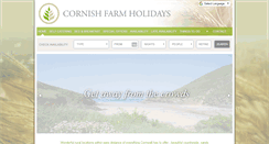 Desktop Screenshot of cornishfarmholidays.co.uk